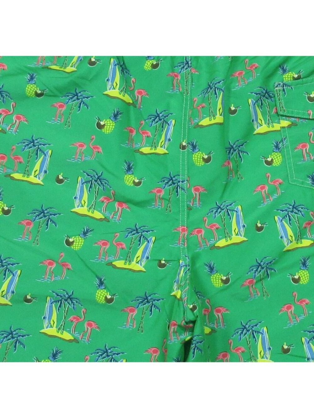 Polo Ralph Lauren Big & Tall LT Green Flamingo Tropical Swim Trunks Shorts - Picture 4 of 10